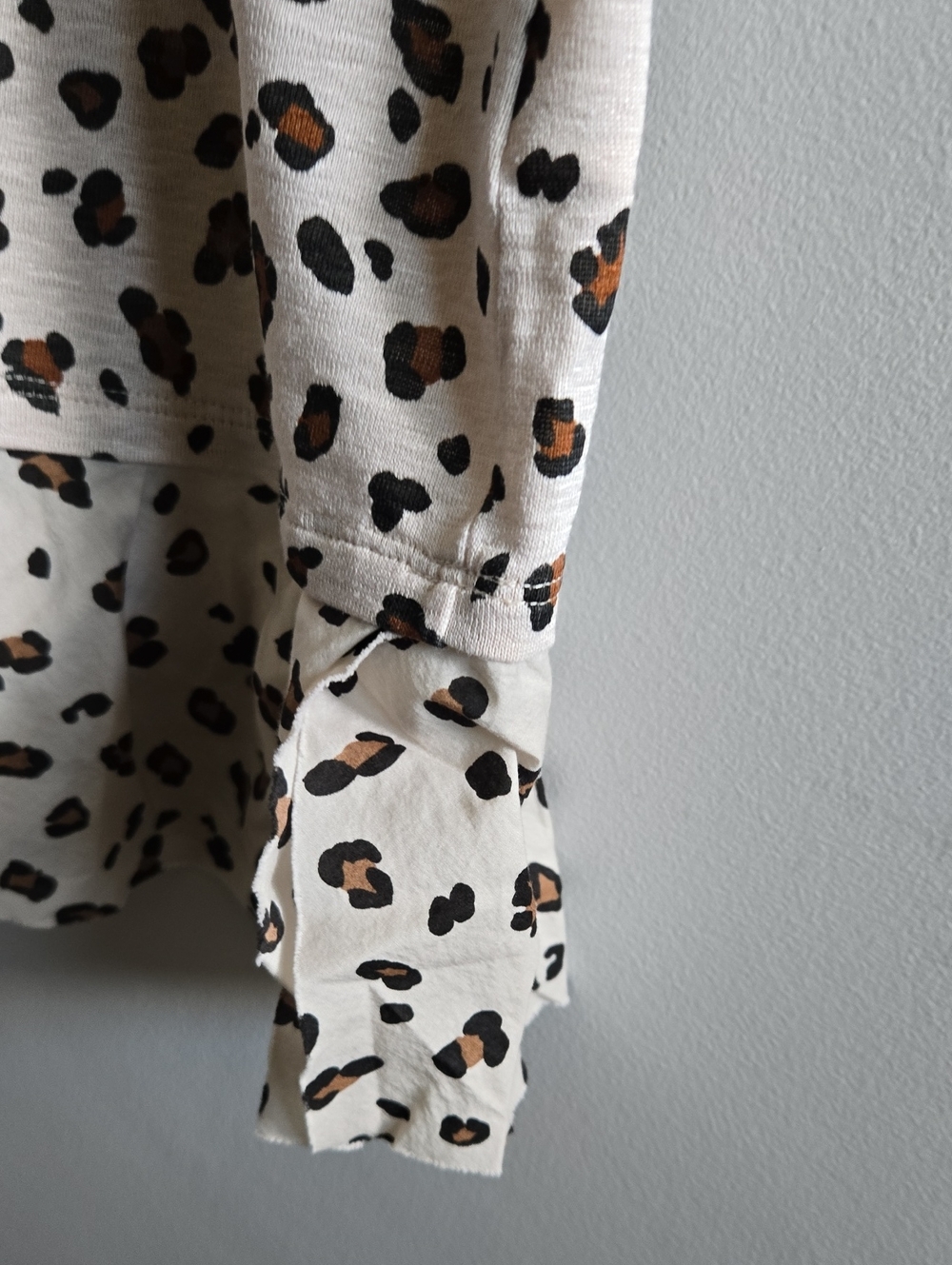 Marc Cain Leopard Print Ruffle Tshirt Size 8-10 - Picture 4 of 10